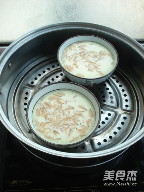 Steamed Egg Custard with Shrimp Skin recipe