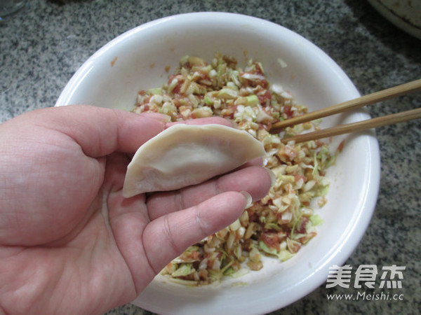 Xiuzhen Mushroom, Cabbage and Meat Dumplings recipe