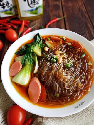 Homemade Spicy Noodles recipe