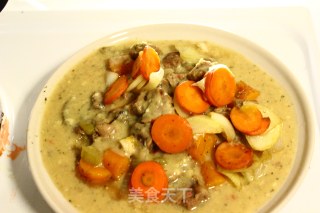 Blanquette De Veau White Beef Stew-a Traditional French Dish from Normandy recipe