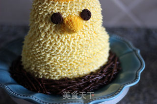 #四session Baking Contest and It's Love to Eat Festival#three-dimensional Little Chicken Decorating Cake recipe