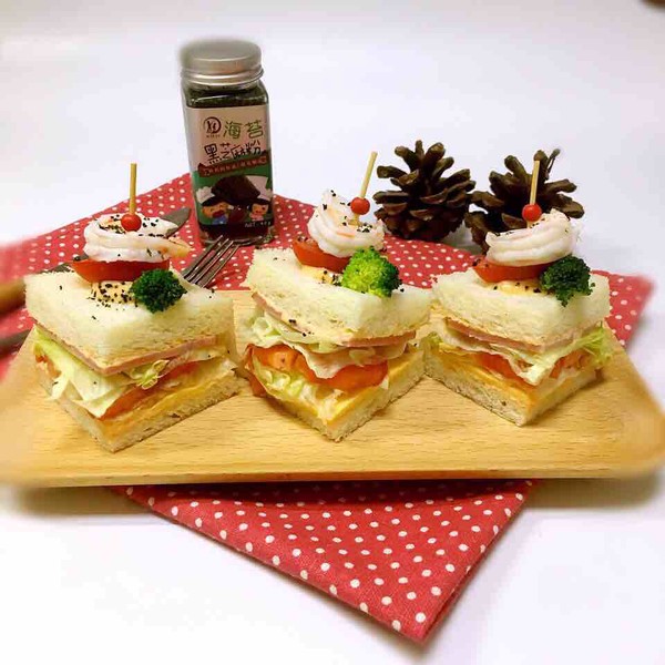Baby Food Shrimp Mini Sandwich recipe
