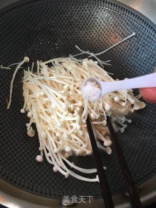 Enoki Mushroom Eggs recipe