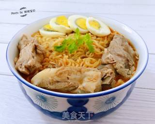 Instant Noodles with Pork Ribs recipe