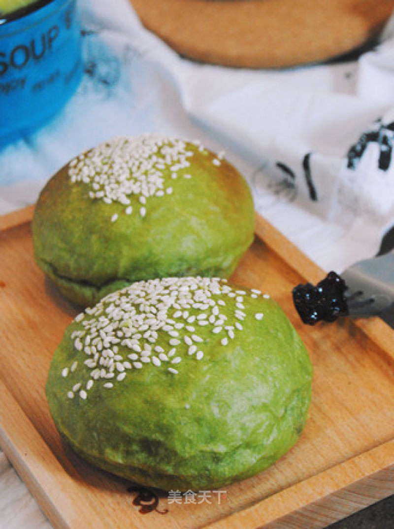 #aca烤明星大赛# Sesame Matcha Bag recipe