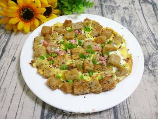 Multi-grain Rice Cake Omelette recipe