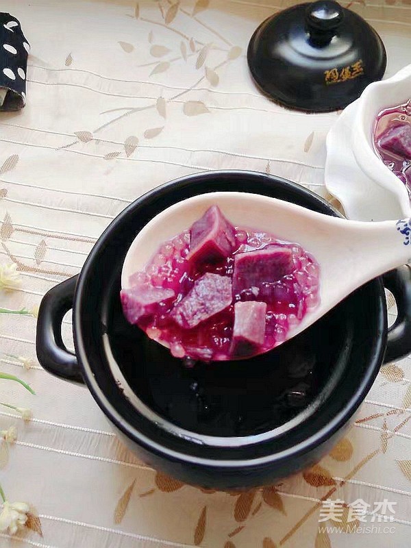 Purple Sweet Potato and Sago Soup recipe