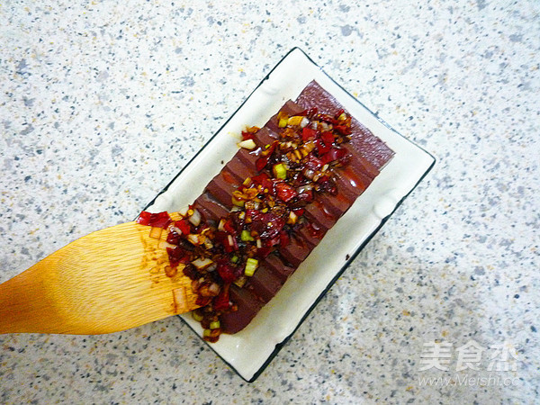 Chopped Pepper Duck Blood recipe