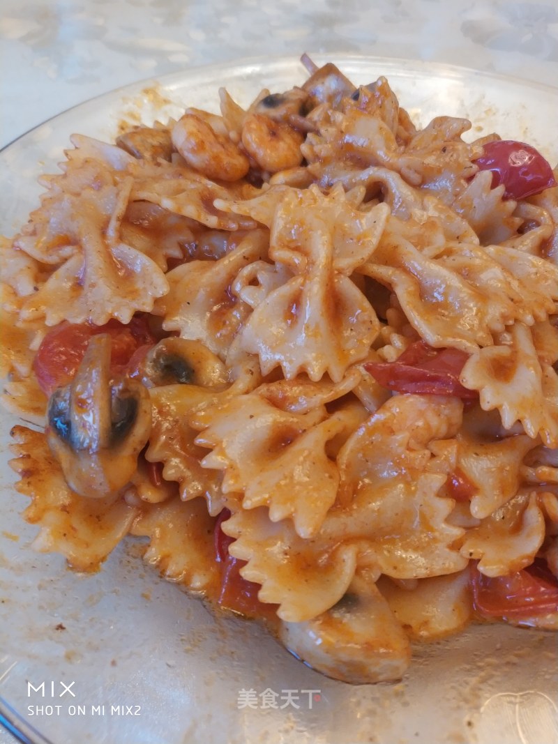 Shrimp, Mushroom, Tomatoes recipe