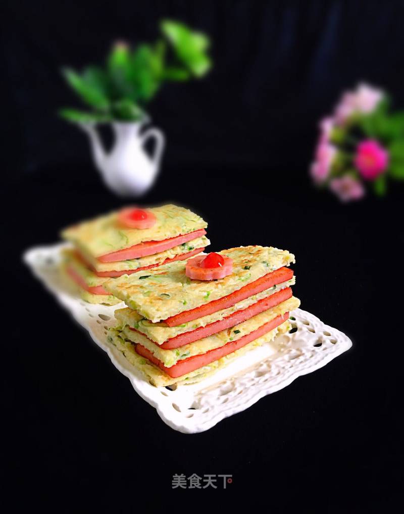 Zucchini Ham Sandwich recipe