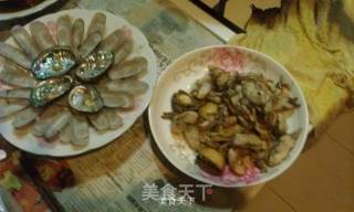 Sauce Fried Razor Clams and Small Abalone recipe