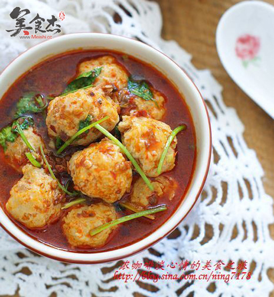Spicy Meatballs in Thick Soup recipe