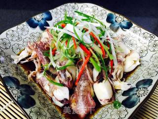 Scallion Pen Tube Fish recipe