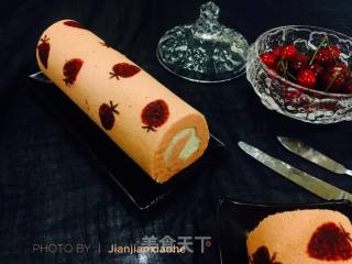 #aca Fourth Session Baking Contest# Making An Erotic Pink Strawberry Cake Roll recipe