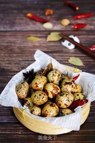 Spiced Tea Quail Eggs recipe
