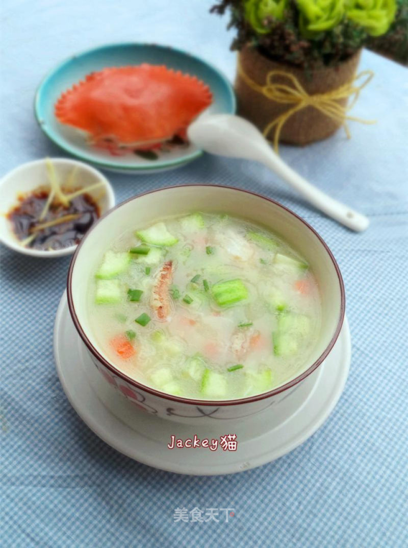 Crab Vermicelli Melon Porridge recipe