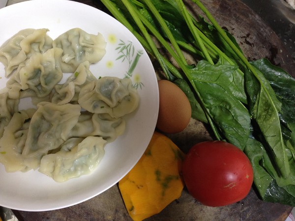 Dumplings with Soft-boiled Egg recipe