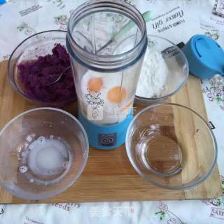 Milk Egg Purple Sweet Potato Roll recipe
