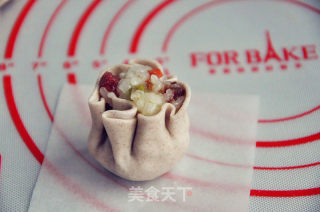 Brown Wheat Sausage Shaomai recipe