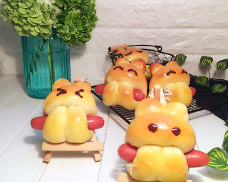 #the 4th Baking Contest Cum is Love to Eat Festival #rabbit Sausage Bread recipe