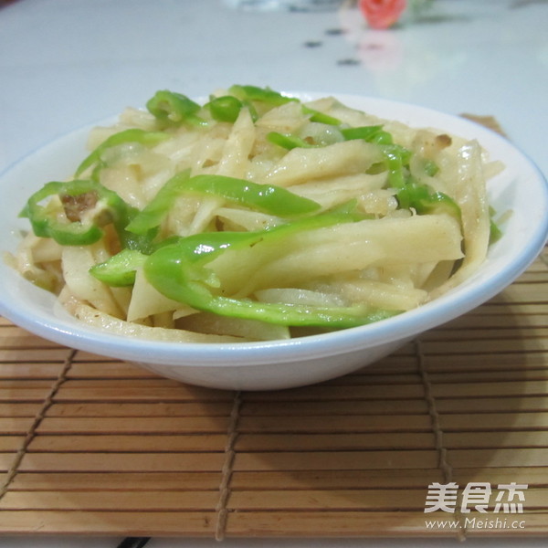 Green Pepper and Cold Potato Shreds recipe