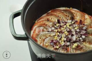 Salt-baked Prawns Made in A Cast Iron Pot Version recipe