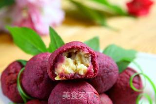 #四session Baking Contest and is Love to Eat Festival#purple Sweet Potato Yam Cheese Balls recipe