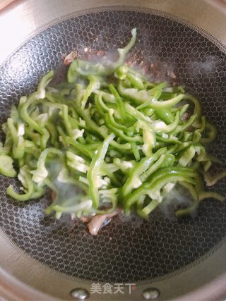 Green Pepper Shredded Pork recipe