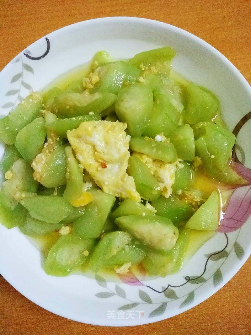 Scrambled Eggs with Loofah recipe