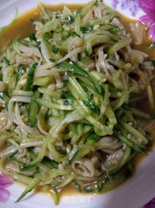 Cucumber and Enoki Mushroom recipe