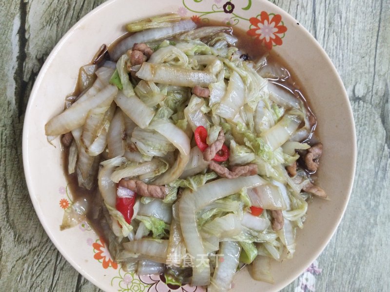 Stir-fried Pork with Chinese Cabbage recipe