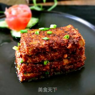 #炉美食# Spicy Grilled Tofu recipe