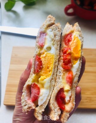 Egg Sandwich + Banana Fish recipe