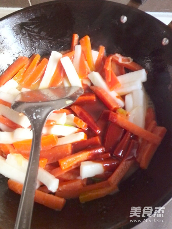 Spicy Fried Carrot Rice Cake recipe