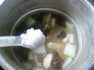 Mushroom and Winter Melon Pork Rib Soup recipe