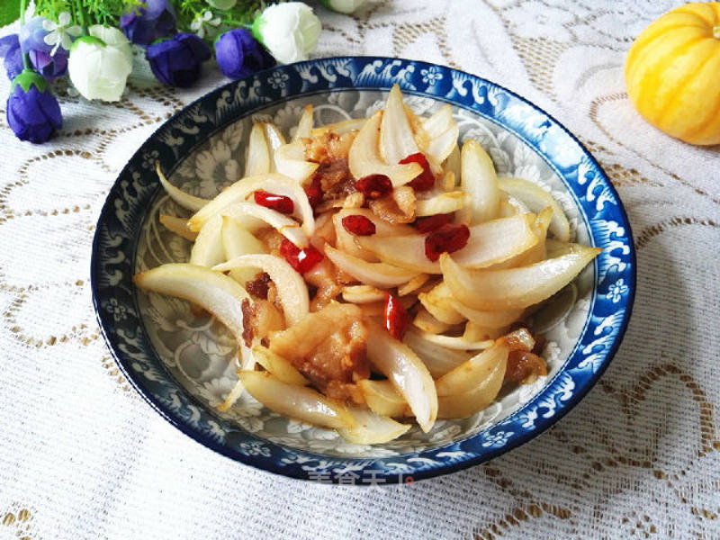#trust之美#fried Pork Belly with Onion recipe
