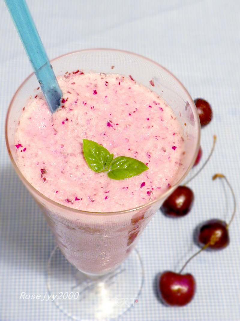 Cherries Milkshake--summer Cool Drink recipe