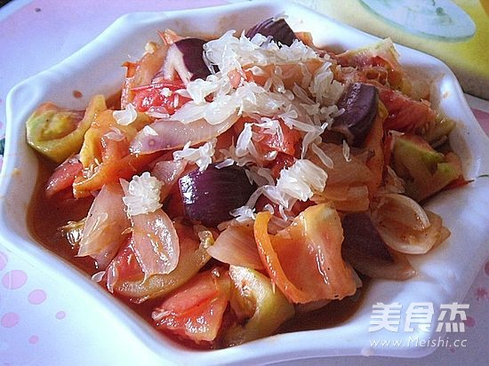 Sauteed Tomatoes with Onion and Grapefruit recipe