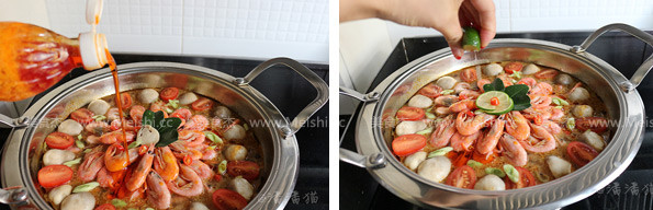 Arctic Shrimp Tom Yum Hot Pot recipe