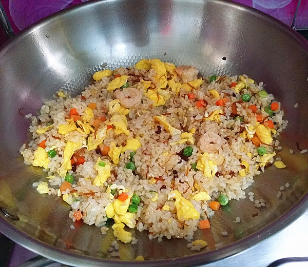 Fried Rice with Mixed Vegetables and Eggs in Xo Sauce recipe