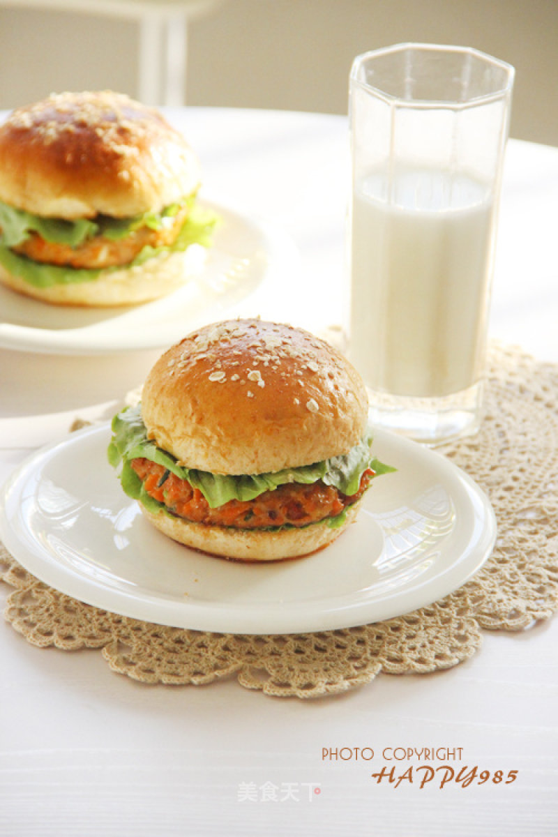 Healthy and Nutritious Whole Grain Burger-whole Wheat Carrot Burger recipe