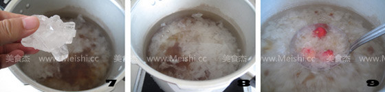 Cherry Peach Gum White Fungus Soup recipe