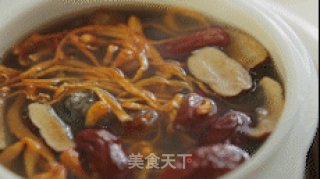 [mother Komori Recipe] Moisturizing and Nourishing Soup-cordyceps Flower Ejiao Black-bone Chicken Soup recipe