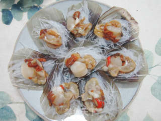 Steamed Scallops with Garlic Vermicelli recipe