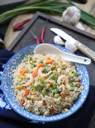 Seafood Fried Rice with Xo Sauce