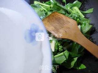 Stir-fried Rapeseed with Bamboo Shoots recipe