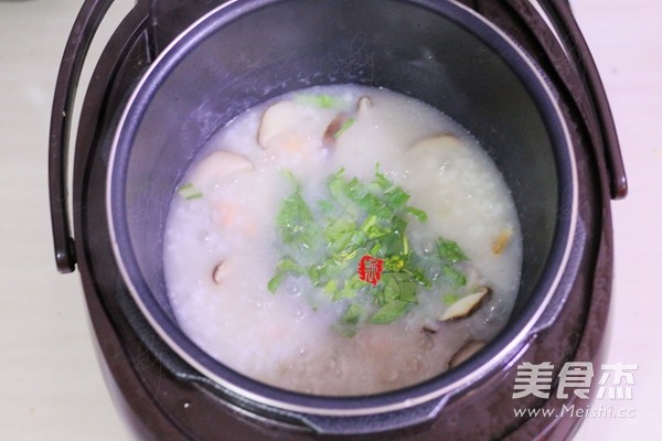 Shrimp and Mushroom Congee recipe