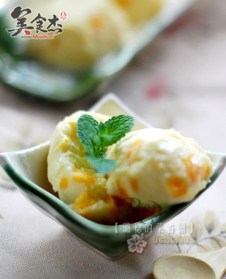 Yogurt Mango Ice Cream recipe