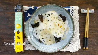 Sweet and Sour Grapefruit Mixed with Lotus Root Slices recipe