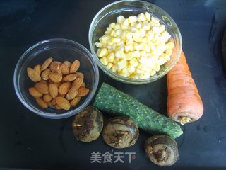 Stir-fried Assorted Dice with Almonds recipe